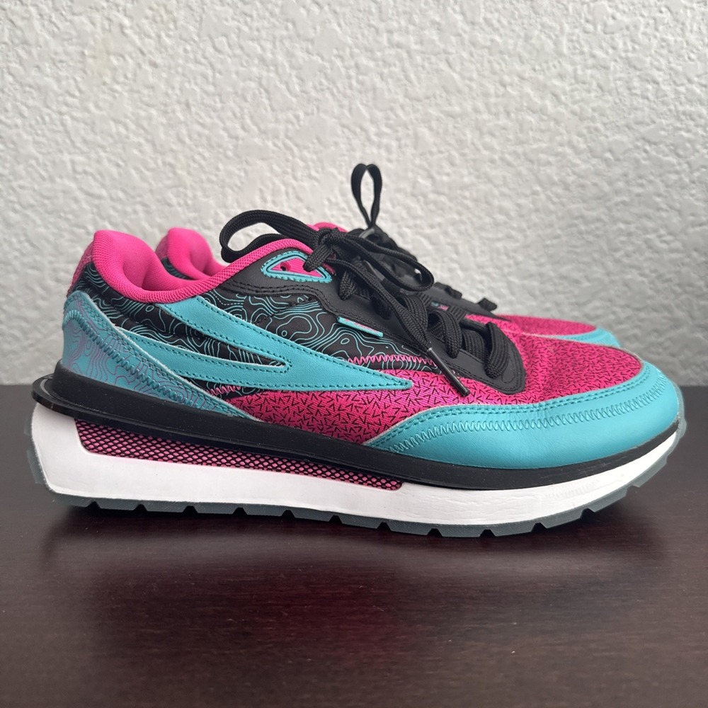Fila Renno Women's Running Shoes Sneakers Pink Teal Blue Size 9.5